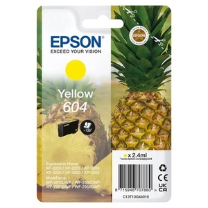Epson, Epson Tintenpatrone, gelb, 604, T10G44010, (130 Seiten), Epson E604 Druckerpatronen m - Epson No. 604, T10G440 für z.B. Epson Expression Home XP -2200, Epson Expression Home XP -2205