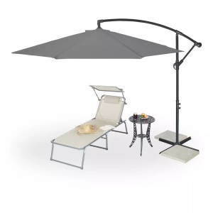B2X, B2X - Freihängender Sonnenschirm 300 cm, 160 cm
