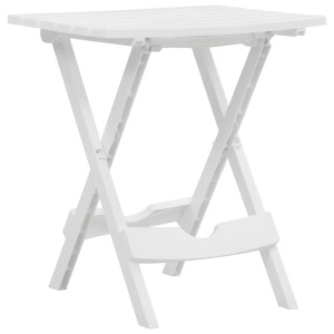 vidaXL, vidaXL Gartentisch Klappbar 45,5 x 38,5 x 50 cm Weiß, vidaXL Gartentisch Klappbar 44,5x38,5x50 cm Weiß