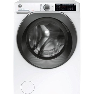 Hoover, Hoover HW 437 AMBS/1-S Waschmaschine links, HOOVER HW4 37AMBS/1-S - Waschmaschine (7 kg, Weiss)