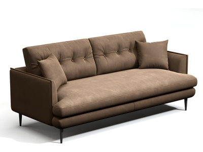 Vente-unique, 3SitzerSofa GANESH Microfaser VintageLederLook 3SitzerSofa GANESH Microfaser VintageLederLook, 