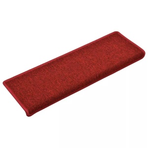 Diverse Hardware, Teppich-Treppenstufen 15 Stk. 65 x 25 cm Rot, vidaXL Teppich-Treppenstufen 15 Stk. 65x21x4 cm Rot
