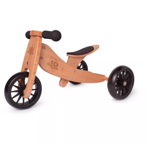Kinderfeets®, Kinderfeets® 2-in-1 Dreirad Tiny Tot Plus, Bambus, Kinderfeets - Holz Tiny Tot Plus Bamboe, One Size, Multicolor
