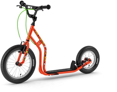 Yedoo, Yedoo Wzoom Emoji Trottinett rot, Yedoo - mit Lufträder Wzoom Emoji, One Size, Multicolor