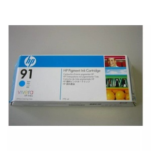 HP INC., HP 91 Original cyan Mehrfachverpackung, Hewlett Packard Tintenpatrone, blau, Vivera, No.91, C9483A, (3x775ml)