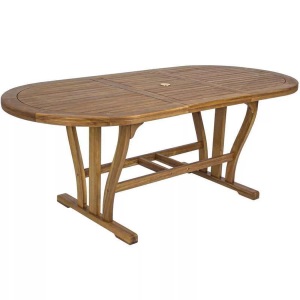 mutoni Garten Deluxe, Garten Ausziehtisch Noemi Holz oval 150-200x90, Garten Ausziehtisch Noemi Holz oval 150-200x90