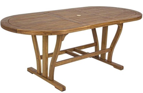 mutoni Garten Deluxe, Garten Ausziehtisch Noemi Holz oval 150-200x90, Garten Ausziehtisch Noemi Holz oval 150-200x90
