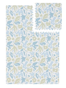 Benuta, Spielmatte Flora Blau Blau, 