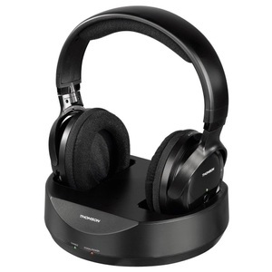 Thomson, SCHNURLOS. KOPFHöRER, Thomson Whp3001Bk - Funkkopfhörer mit Ladestation (Over-ear, Schwarz)