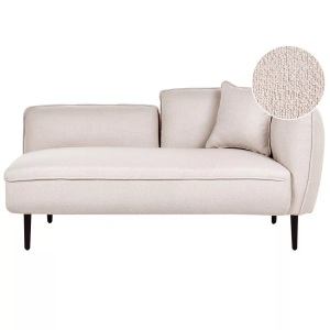 Beliani, Chaiselongue aus Bouclé Modern CHEVANNES Chaiselongue aus Bouclé Modern CHEVANNES, Beliani - Rechtsseitige Chaiselounge aus Bouclé Modern CHEVANNES, One Size, Baumnuss