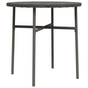 vidaXL, vidaXL Beistelltisch Grau 45 cm Poly Rattan