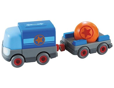 Haba, Kugelbahn Kullerbü - Batterie-LKW mit Anhänger, Spielfahrzeug, HABA Kullerbü - Batterie-LKW mit Anhänger