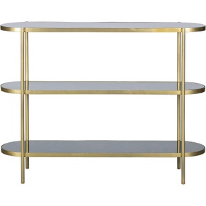 mutoni living, Konsolentisch Smokey Glas Metall 120x38, Konsolentisch Smokey Glas Metall 120x38