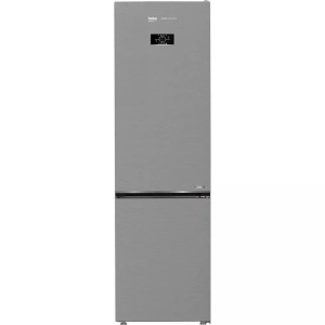 BEKO, Beko Kühl-Gefrierkombination KG520 Inox links, BEKO Kühl-Gefrierschrank-Kombi KG520 355L No Frost