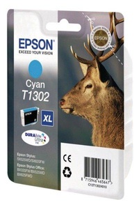 Epson, Epson Original Tintenpatrone T1302, cyan XL, Epson Tintenpatrone, blau, T130240