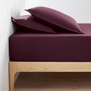 LA REDOUTE INTERIEURS, Fixleintuch Scenario aus Baumwollperkal Fixleintuch Scenario aus Baumwollperkal, La Redoute Intérieurs - Fixleintuch Scenario aus Baumwollperkal, 160X200CM, Violett