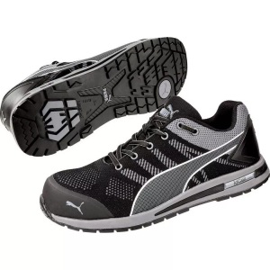 Puma, Puma Sicherheitsschuh Elevate, Puma - Sicherheitsschuh Elevate Knit Black Low S1P ESD HRO SRC, 39, Multicolor