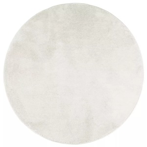 vidaXL, vidaXL Teppich OVIEDO Kurzflor Creme Ø 80 cm