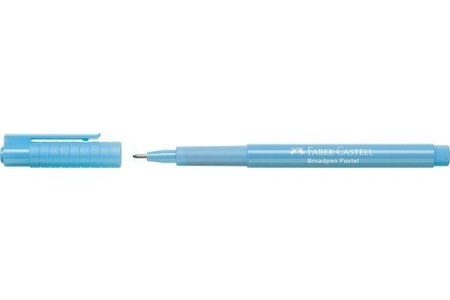 Faber-Castell, Faber-Castell Fineliner Broadpen, Faber-Castell Fineliner Broadpen 1554, 0.8mm, pastellichtblau, 155458