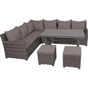 mutoni, Gartenlounge Oviedo Dunkelgrau Unisex Grau ONE SIZE, 