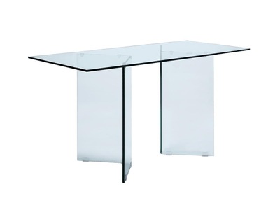 Vente-unique, Schreibtisch Sicherheitsglas CLARISSA Schreibtisch Sicherheitsglas CLARISSA