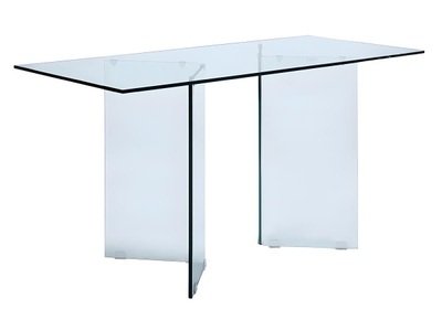 Vente-unique, Schreibtisch Sicherheitsglas CLARISSA Schreibtisch Sicherheitsglas CLARISSA