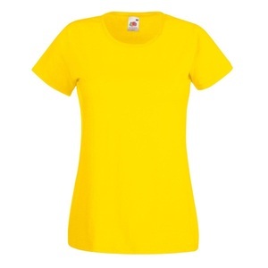 Fruit Of The Loom, Ladyfit Tshirt (5 Stückpackung) Damen Gelb L, 
