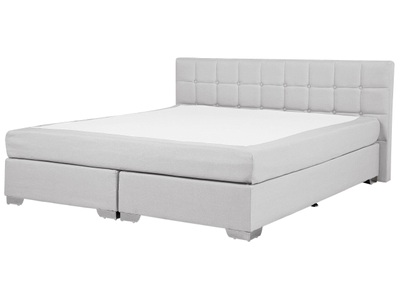 Beliani, Boxspring Bett aus Polyester Glamourös ADMIRAL Boxspring Bett aus Polyester Glamourös ADMIRAL