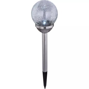 mutoni light, Solarleuchte Edelstahl 1xLED, Solarleuchte Edelstahl 1xLED crackle