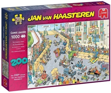 Jumbo Spiele GmbH, Jumbo 20053 - Jan van Haasteren, Das Seifenkistenrennen, Comic-Puzzle,, Jan van Haasteren - Seifenkistenrennen