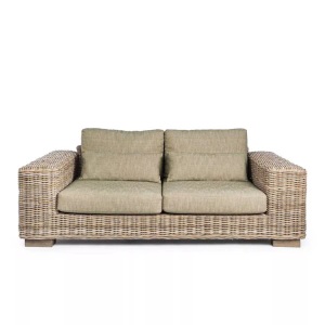mutoni Garten Deluxe, Gartensofa Rattan mit Kissen Leandro (2-3 Sitzer), Gartensofa Rattan mit Kissen Leandro (2-3 Sitzer)