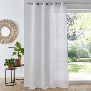 LA REDOUTE INTERIEURS, Leinenvorhang Onega Unisex Weiss 135x220cm, La Redoute Intérieurs - Leinenvorhang Onega, 135x220cm, Weiss