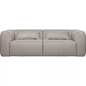 mutoni casual, Sofa Bean 3.5 Sitzer Light Grey mit Kissen, Sofa Bean inkl. Kissen hellgrau 246