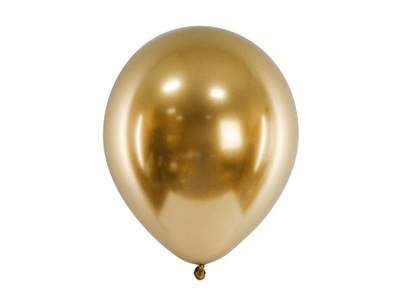 PartyDeco, Partydeco Luftballon Glossy Gold, Ø 30 cm, 10 Stück, Partydeco Luftballon Glossy Gold, Ø 30 cm, 10 Stück