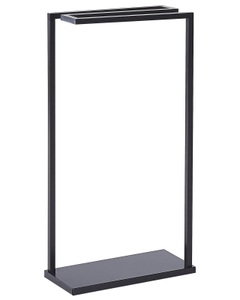 Beliani, Beliani Handtuchständer Stahl schwarz 42 x 83 cm freistehend 3 Arme GARCITAS, Beliani - Handtuchständer aus Stahl Modern GARCITAS, One Size, Schwarz