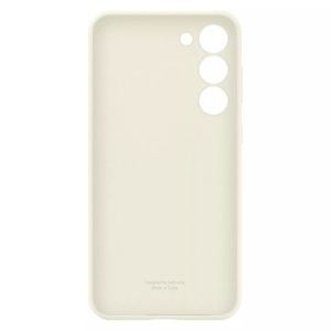 Samsung, Samsung - Galaxy S23 5G Silikon Cover Hülle (EF-PS911TUEGWW) - Weiss, Samsung - Galaxy S23 Silicone Cover, Beige