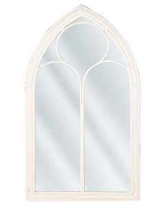 Beliani, Beliani Wandspiegel weiss Fensteroptik 61 x 112 cm TRELLY, 