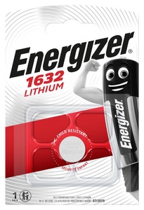 Energizer, Energizer Cr1632 Lithium 3Volt Knopfzelle, ENERGIZER Knopfzelle Lithium 3V CR1632