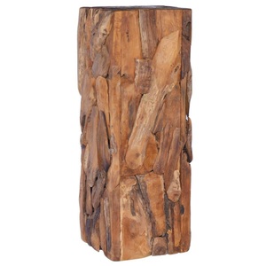 vidaXL, vidaXL Beistelltisch 30x30x80 cm Massivholz Teak, vidaXL Beistelltisch 30x30x80 cm Massivholz Teak
