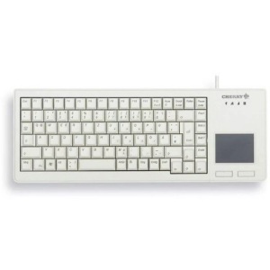 Cherry, XS Touchpad Keyboard G84-5500, Tastatur, CHERRY G84-5500LUMDE-0 Kabelgebunden Tastatur Deutsch, QWERTZ Grau