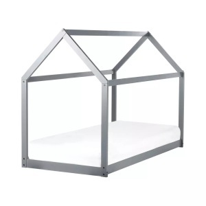 Beliani, Beliani - Bett mit Lattenrost aus Kiefernholz Modern TOSSE, 90x200 cm, Taubengrau, Beliani - Kinderbett aus Kiefernholz TOSSE, 90x200 cm, Taubengrau
