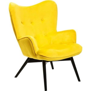 Kare Design, Sessel Vicky Velvet Yellow, Sessel Vicky Velvet Yellow