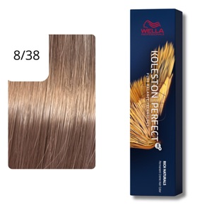 Wella Professionals, Wella Professionals Color Kolestone Perfect ME+ RICH NATURALS 8/38 hellblond gold-perl 60ml, Wella Koleston Perfect Me+ Pure Naturals Haarfarbe 60 ml Rich Naturals Haarfarbe: 8/38 hellblond gold-perl