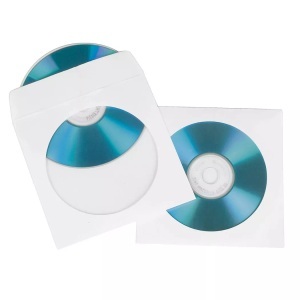HAMA, Hama 51174 Cd/dvd Paper Sleeves White - Schutzhüllen (Weiss), HAMA 51174 CD/DVD PAPER SLEEVES WHITE - Schutzhülle (Weiss)