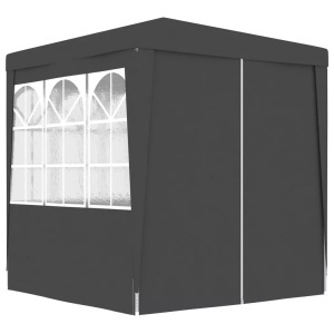 vidaXL, vidaXL Profi-Partyzelt mit Seitenwänden 2×2m Anthrazit 90 g/m², vidaXL Profi-Partyzelt mit Seitenwänden 2×2m Anthrazit 90 g/m²