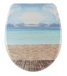 CONFORAMA, WC-SITZ ´´BEACH´´, DiAqua WC-Sitz Nice Slow Down | 45 × 37 cm