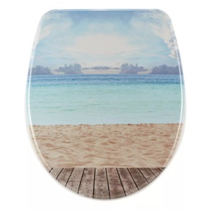 CONFORAMA, WC-SITZ ´´BEACH´´, DiAqua WC-Sitz Nice Slow Down | 45 × 37 cm
