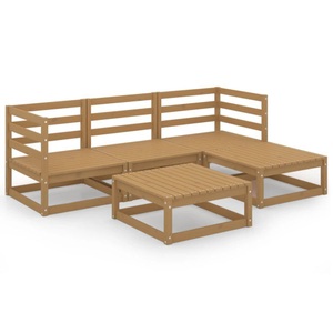 vidaXL, vidaXL 5-tlg. Garten-Lounge-Set Honigbraun Massivholz Kiefer, vidaXL 5-tlg. Garten-Lounge-Set Honigbraun Massivholz Kiefer