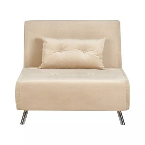 Beliani, Schlafcouch aus Samtstoff Modern FARRIS Schlafcouch aus Samtstoff Modern FARRIS, Beliani - Schlafsofa aus Samtstoff Modern FARRIS, One Size, Sand