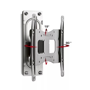 VCM, Universal TV VESA Wandhalterung Halter Fernsehhalter neigbar schwenkar B-FS1 Universal TV VESA Wandhalterung Halter Fernsehhalter neigbar schwenkar B-FS1, VCM - Universal TV Halterung | VESA Wandhalterung | Halter Fernsehhalter neigbar schwenkbar | Belastbarkeit bis zu 15 kg - B-FS1, Silber, 22cm